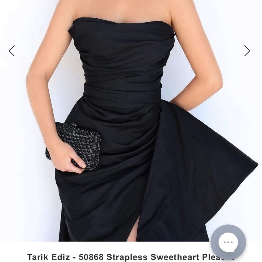 Tarik Ediz Black Gown 50868